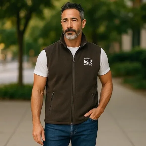 NWOT North End All Climate Wear Men's Fleece Vest Full Zip 2X-Large Black - Picture 2 of 14